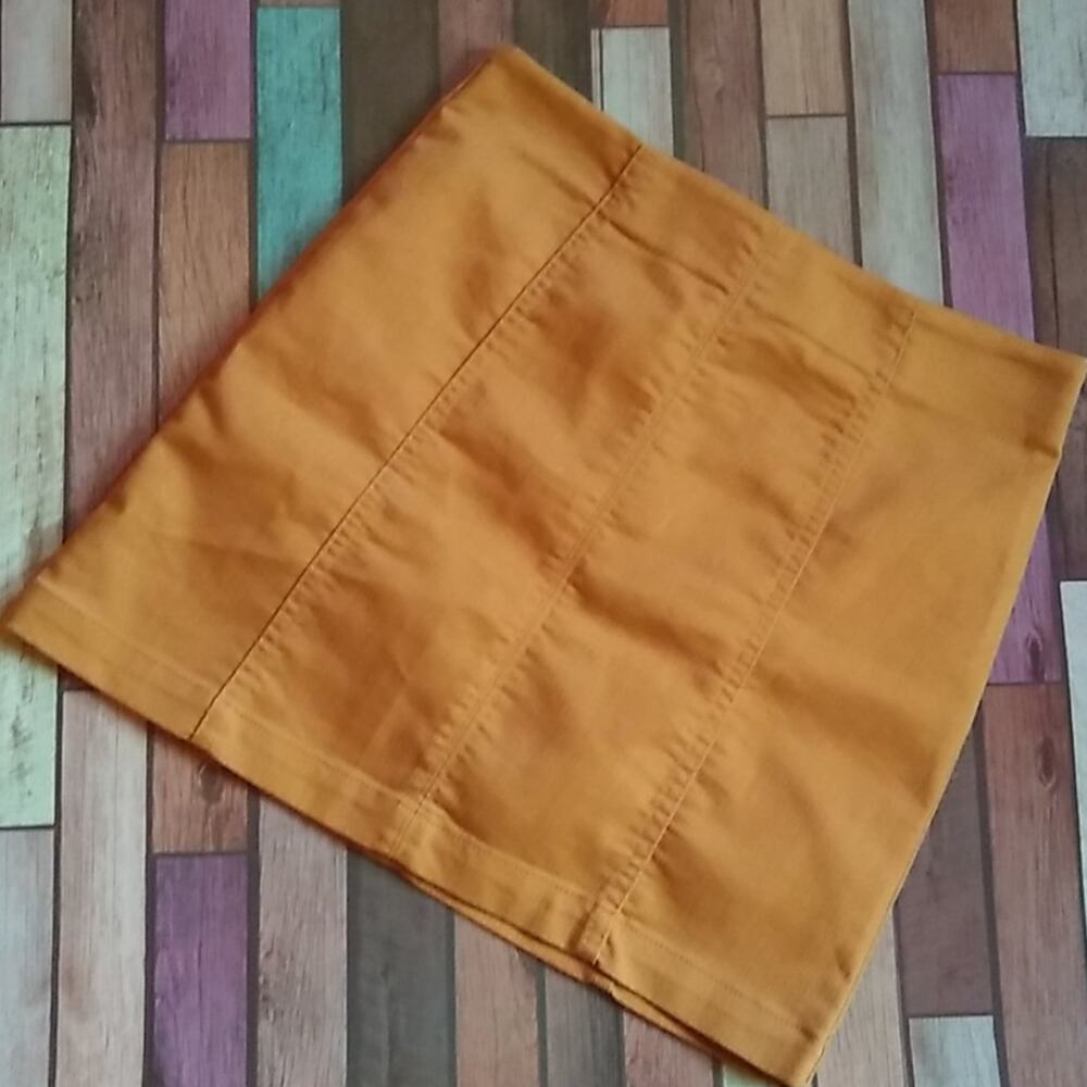 Forever 21 Mustard A-line Mini Skirt Small